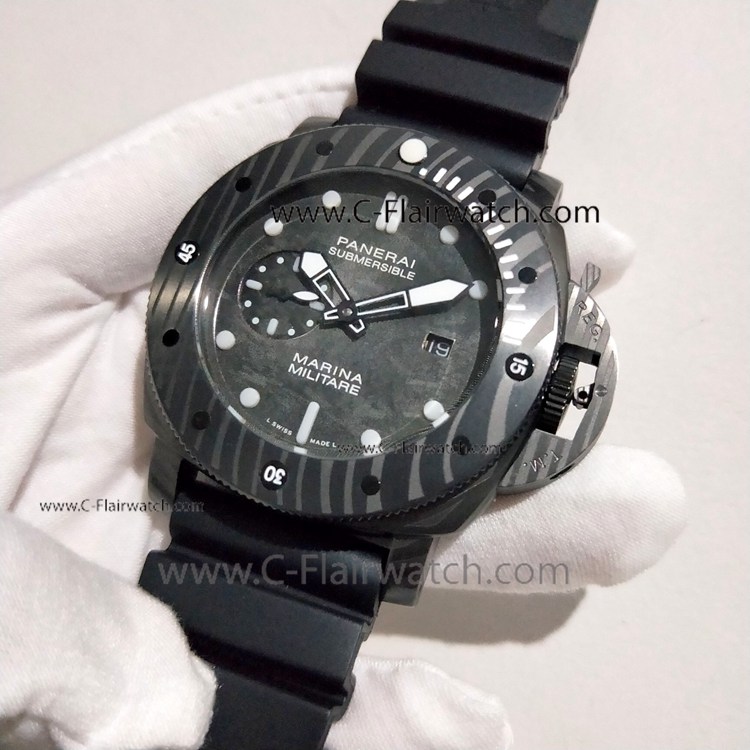 Copy Panerai Submersible Marina Militare Black Watch Pam979